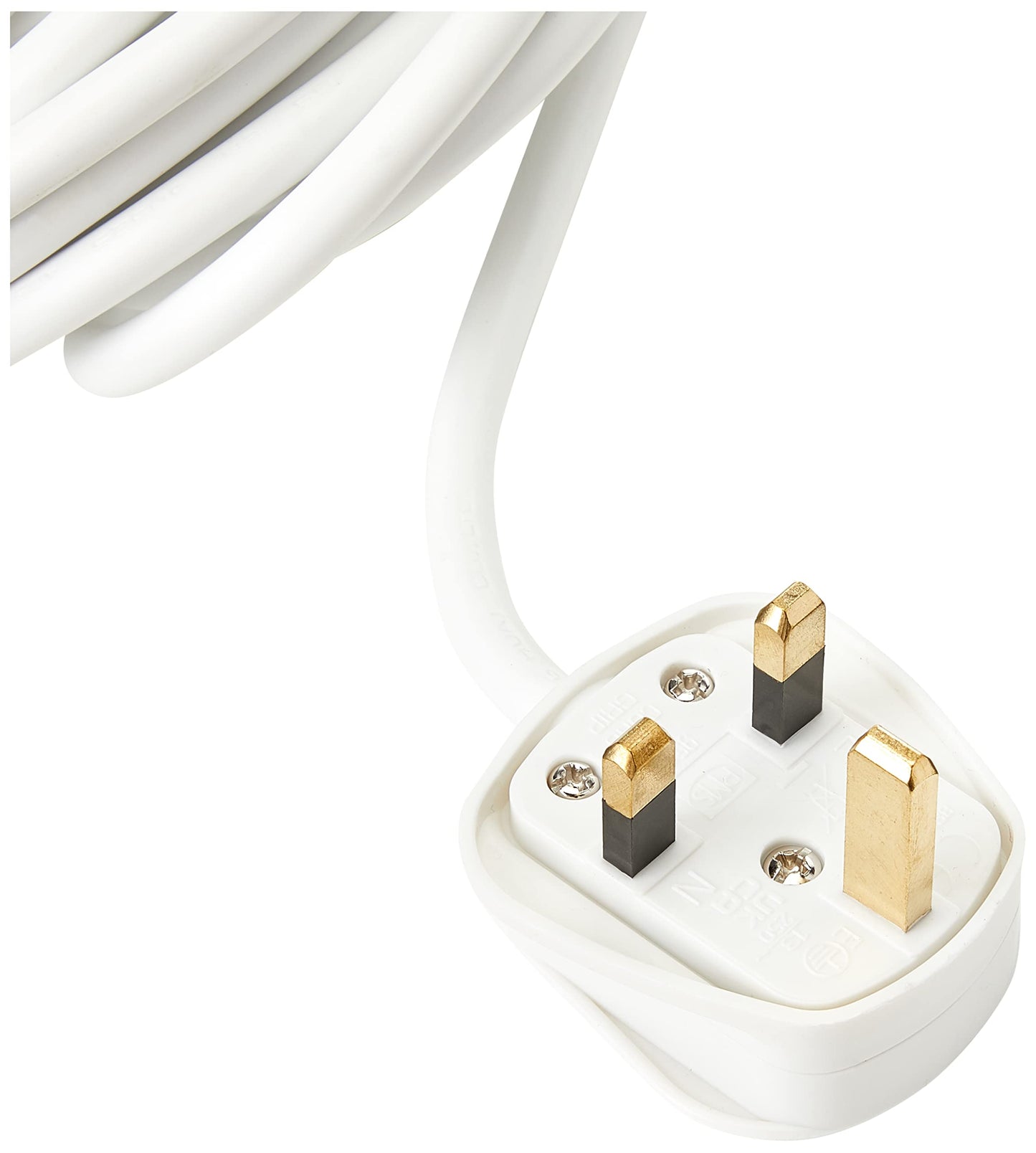 PRO ELEC PELB1942 4 Gang Switched Surge Protected Extension Lead White, 10m