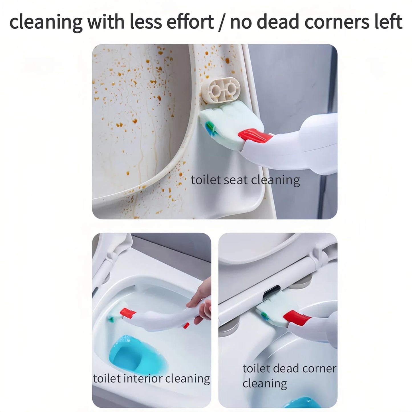 White Swan-Shaped Disposable Toilet Brush,Toilet Bowl Brush and Holder with Cleaner Refill Pads, Brush Toilet Wand Starter Kit,1 Wand + 30 Refills(Flushable) + 1 Stand