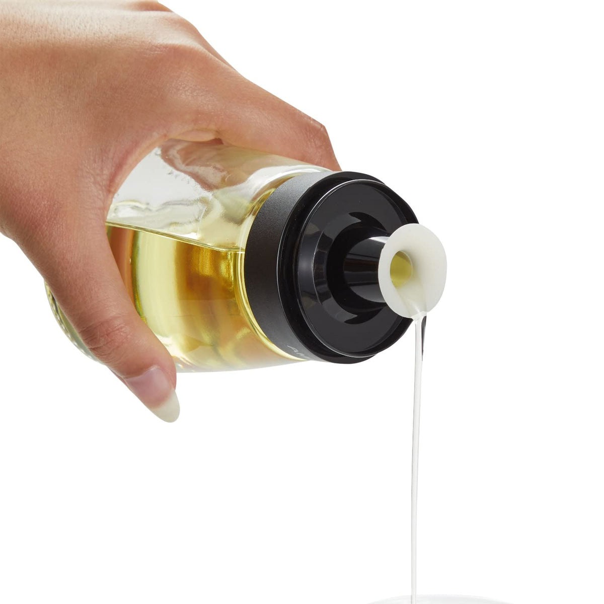 Juvale 2-Piece Small Olive Oil and Vinegar Dispenser Set - Glass Salad Dressing Cruet Bottles for Balsamic, Soy Sauce, with No Drip Tops (5.5 oz) - Oil Dispenser for Kitchen
