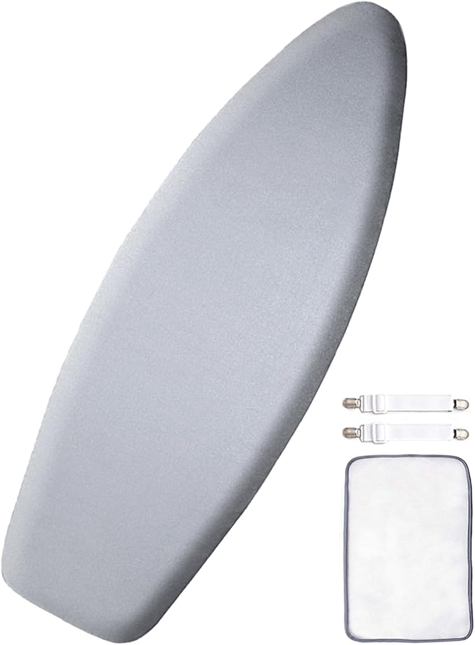 SheeChung Ironing Board Cover and Pad 19x51, Thick Cotton Cover, Scorch and