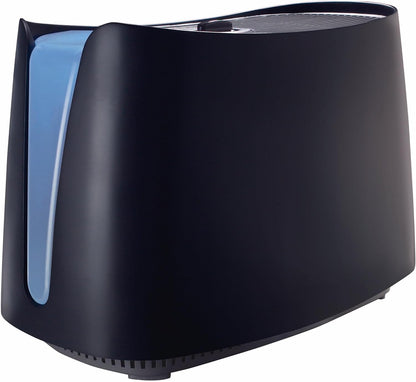 Honeywell Cool Moisture Humidifier For Bedroom, Medium Rooms, 1.1 Gallon, Invisible Moisture Humidifier for Baby, Kids, Quiet, Easy to Clean, UV Technology, Black, HCM350B