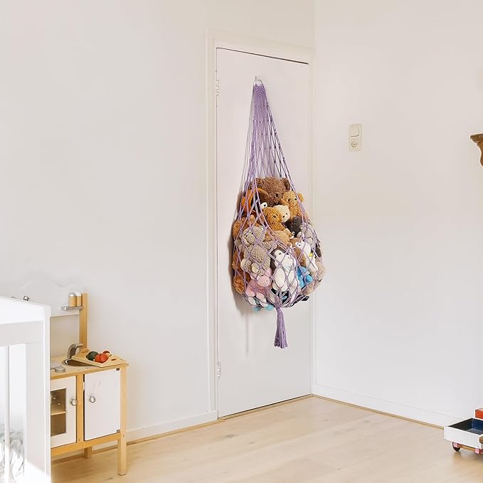Upgrade Stuffed Animal Hammock Corner or Wall Hanging Net