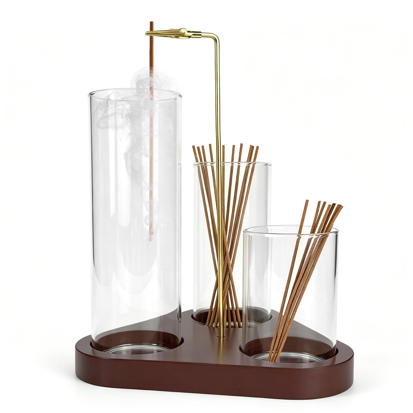 3 in 1 Incense Holder, Incense Burner, Insence-Stick Holder Mess-Free Incense Burner Holder, Ideal for Meditation, Yoga, Relaxation, and Home Decor - Anti-Ash Flying