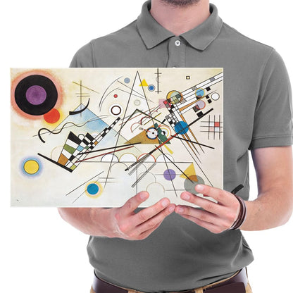 Wieco Art Canvas Wall Art Wassily Kandinsky Composition Viii Picture Print of Famous Paintings Canvas Prints Abstract Wall Art for Living Room Home Decor and Wall Decorations