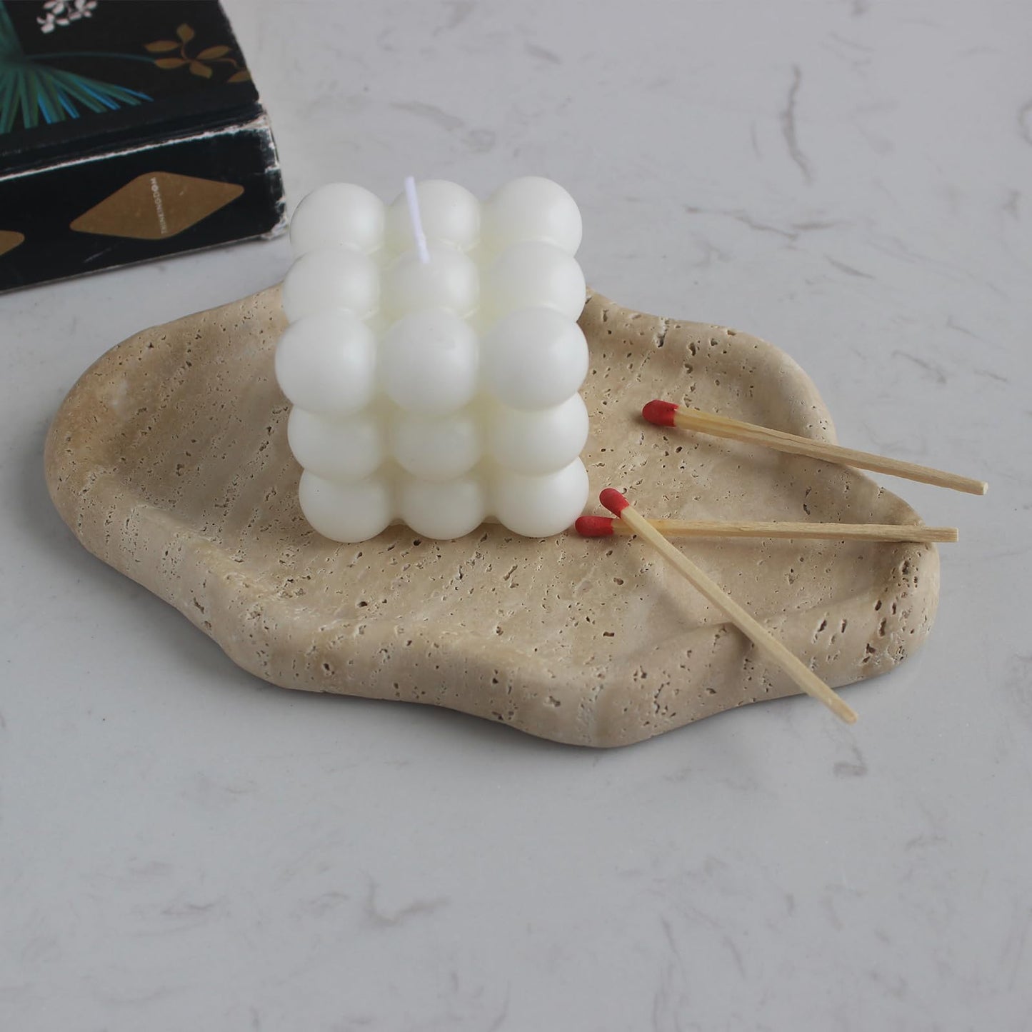 Real Travertine Jewelry Dish Cloud Shape, Trinket Dish, Ring Dish Key Tray Asethetic Home Décor, Gift for Women