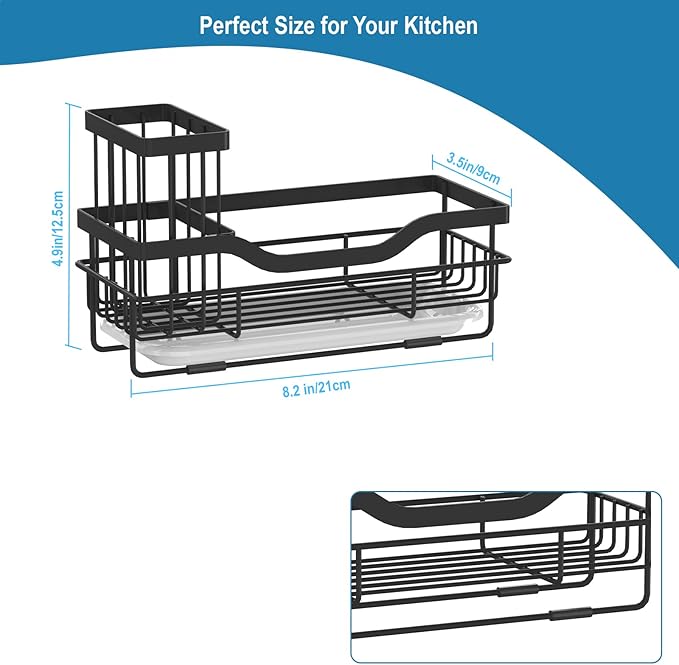 Sponge Holder for Kitchen Caddy Sink Organizer