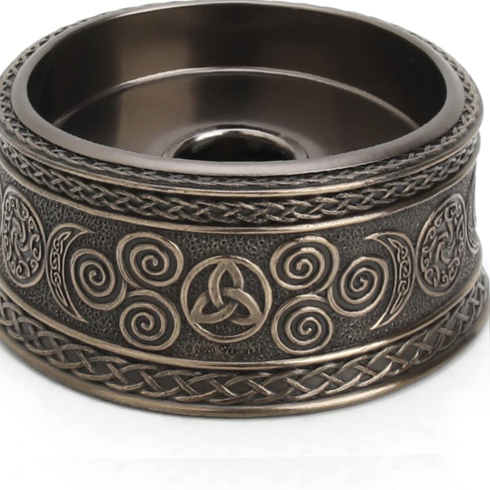 Veronese Design 2 3/8" Tall Celtic Knot Triple Moon Goddess Sigil Votive Candle Holder