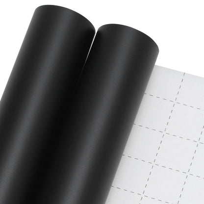 Black Wrapping Paper, 2 Roll 17inch x 33ft Matte Metallic Black Solid Color Gift Wrapping Paper Perfect for Graduation Gifts, Father's Day, Baby Shower, Birthday, Christmas, Wedding, DIY Invitations