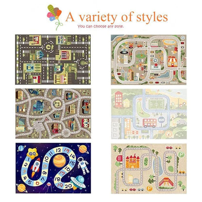 TYKTZXY Kid Rug Playmat for Toy Cars, Play Area Carpet with Rubber Backing, for Children Bedroom Play Room 120cm×160cm(3'11"×5'3")