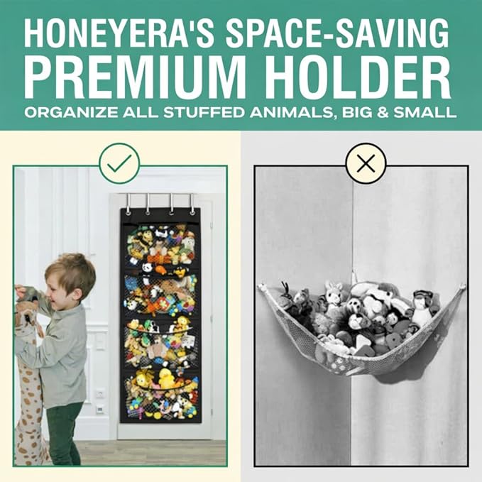 Honeyera The Original Stuffed Animal Storage