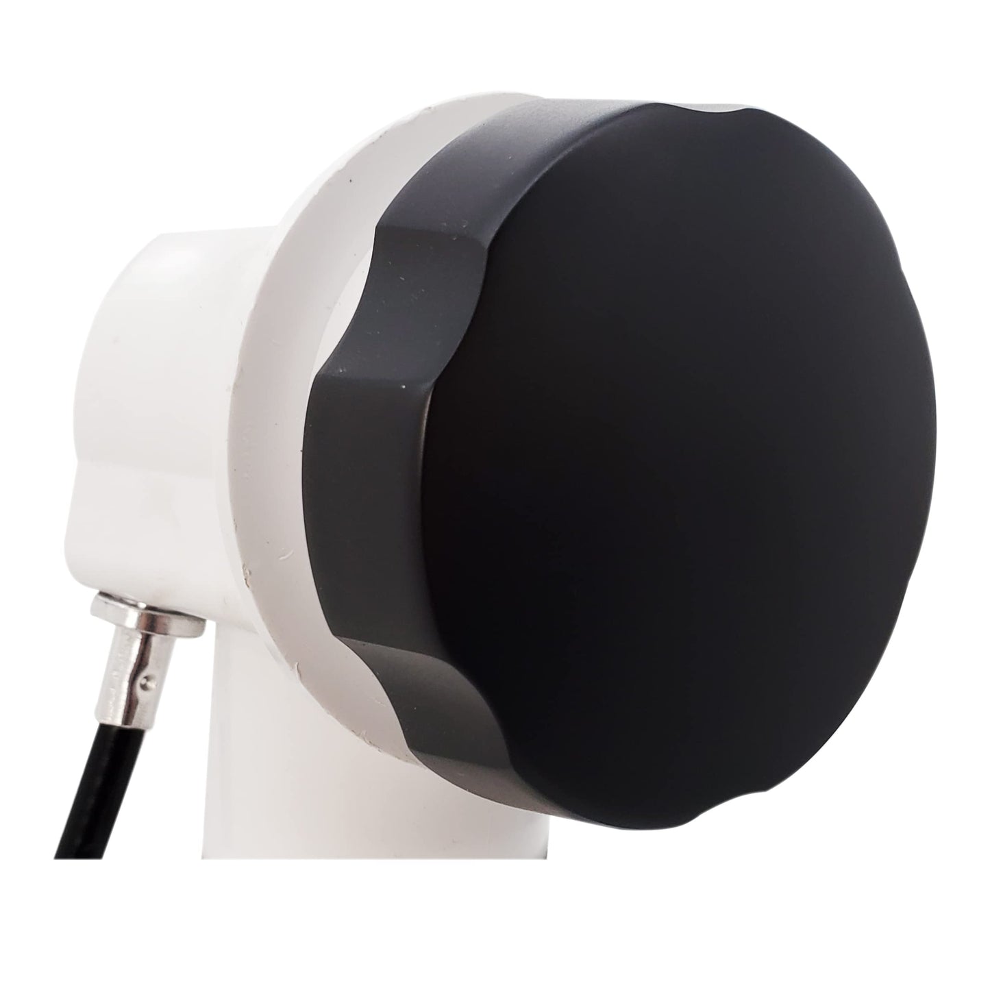 Westbrass A50P35TLE-62 35" Cable Drive Bath Drain Trim Kit with Rotary Overflow Cover Knob, European Stopper and Poly Tubular Pipes, Matte Black