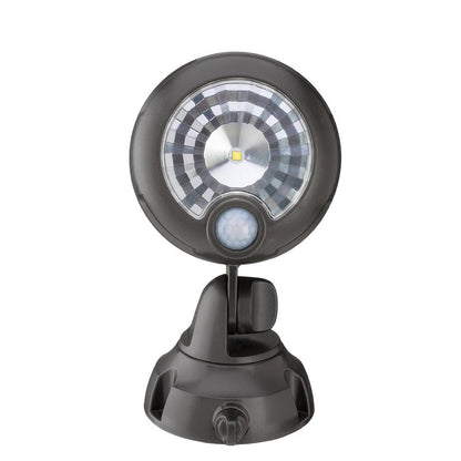 Mr. Beams Wireless 200 lm Battery-Operated Outdoor Motion-Sensor-Activated LED Spotlight, Brown