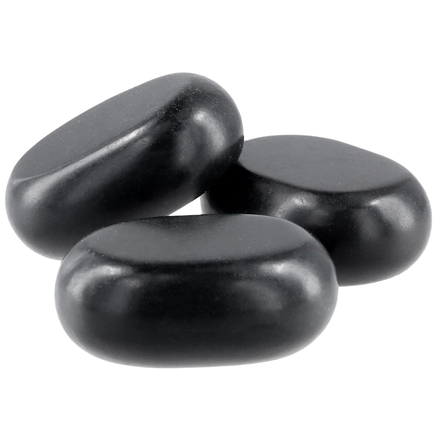 MUKLEI 15 Pack Massage Stones, 3 x 2 x 1 Inch Essential hot Stones Rocks Massage for Spa Therapy Relaxation