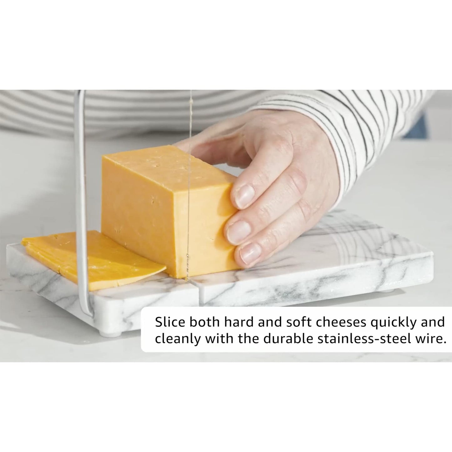 Fox Run Marble Cheese Slicer, White, 1 Replacement Wire, 3841COM