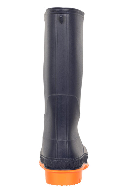 Mountain Warehouse Plain Kids Wellies - Waterproof, Soft Jersey Lined Wellington Boots, Gripped Sole, Boys & Girls - Spring Summer, Rain, School, Outdoors Burnt Orange Kids Shoe Size 4