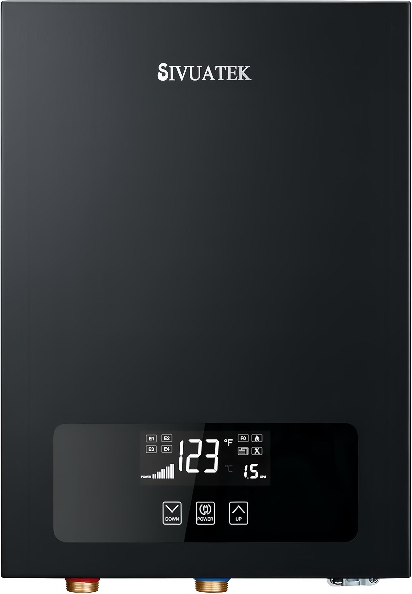 Electric Tankless Water Heater SIVUATEK 14kW, 240V - On-Demand Hot Water for Whole House - ETL Certified, Self Modulating - Compact Design for Easy Installation - for 2 Point of Use Hot Water