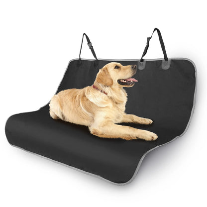 Nobleza Dog Car Seat Cover, No-Skirt Design Nonslip Car Seat Cover for Dogs, Durable Scratch Proof Car Boot Liner Protector, Dog Seat Covers for Universal Cars Back Seats, 140 * 110CM, Black