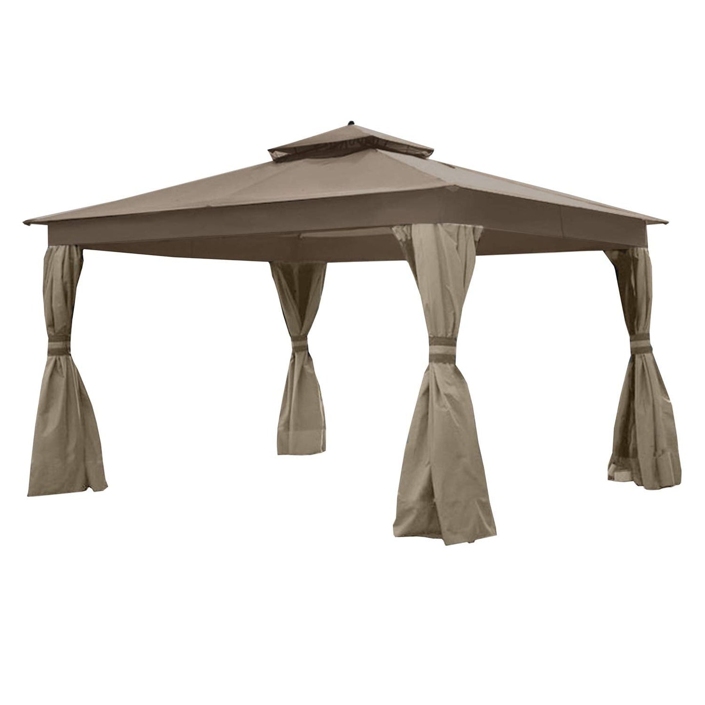 Garden Winds Replacement Canopy for Allen Roth Finial Gazebo - Riplock 350 - Nutmeg