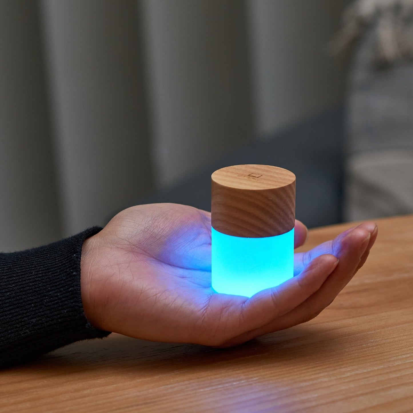 Gingko Lemelia Mini Light – White Ash | Portable LED Mood Lamp with Touch Control, 7 Color Modes, Rechargeable Battery