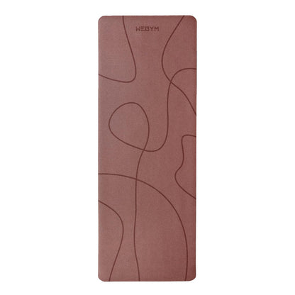 WeGym Yoga Mat, 4mm Cushioned Exercise Mat for Yoga, Pilates, Home Workouts - Anti Slip Polyurethane Suede Yoga Mat with Carrying Strap