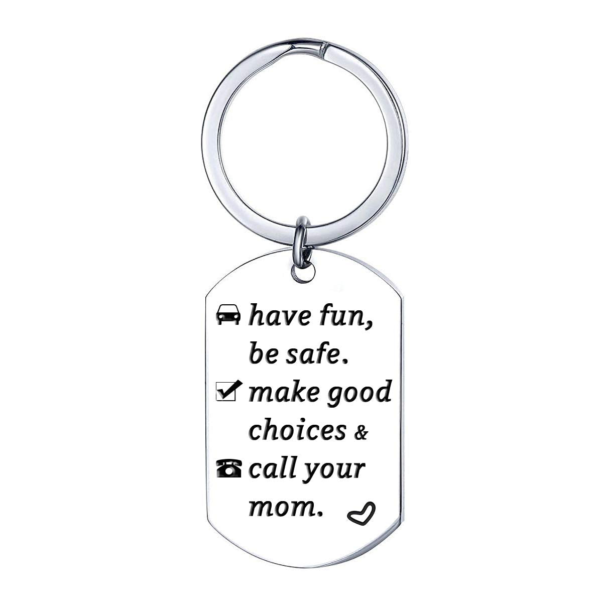 XGAKWD Call Your Mom Keychain for New Driver Gifts for Graduation 16 Year Old Boy Girl Son Daughter Birthday Key Chain