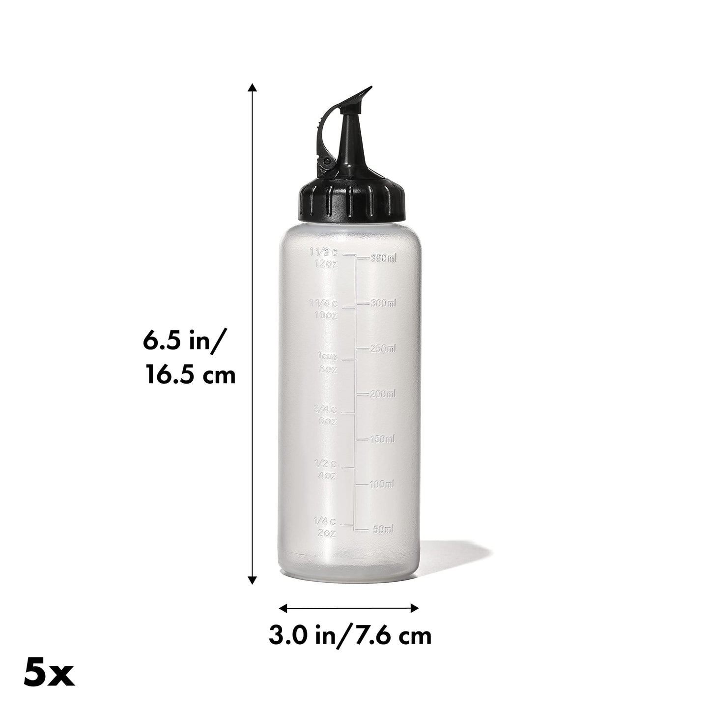 OXO Good Grips Chef's Squeeze Bottles (5-Pack) and Funnel Set