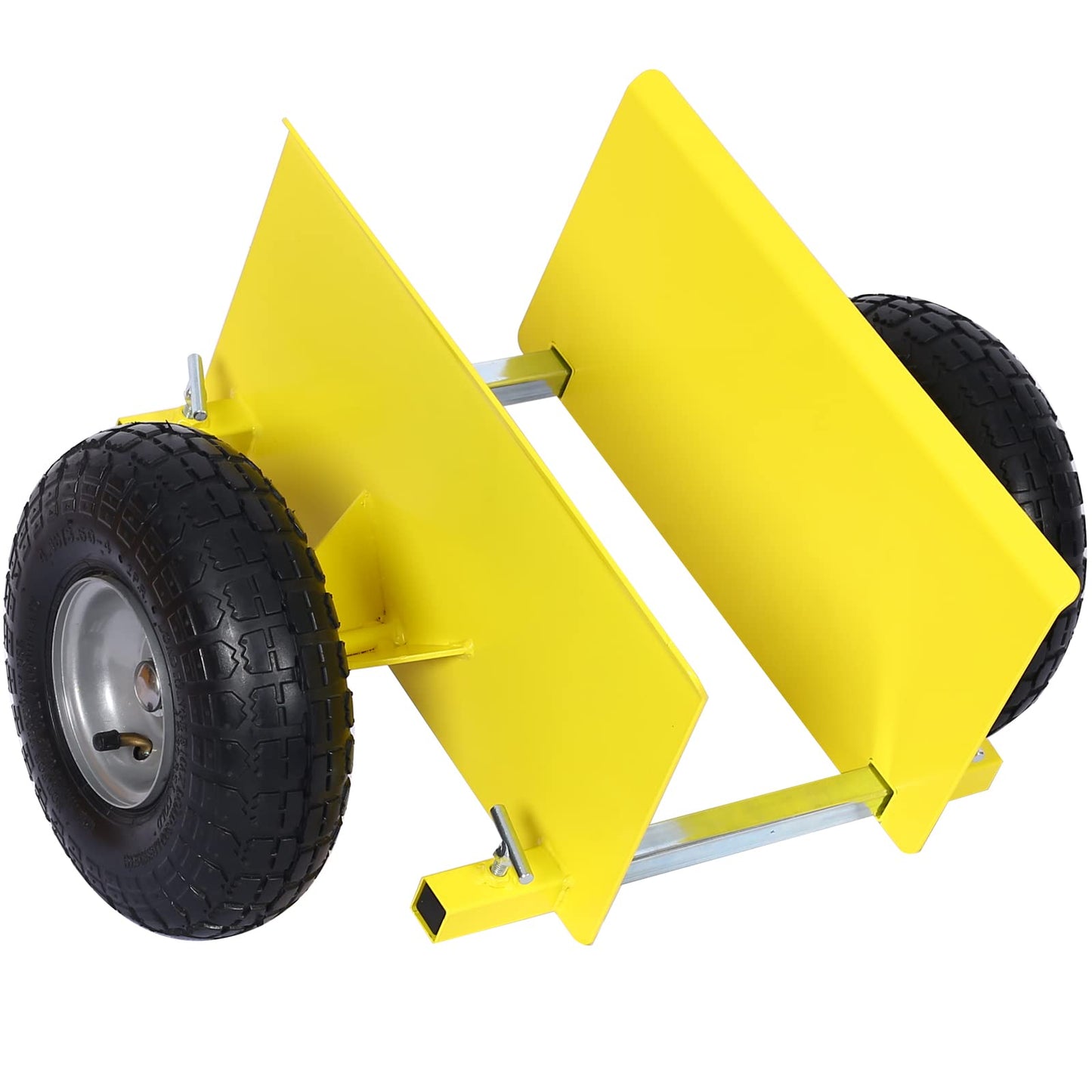 Heavy Duty Panel Dolly, Metal Panel Dolly with 10" Pneumatic Wheels Heavy Duty All Terrain Moving Cart with Adjustable Clamp Grip for Drywall Sheet Heavy Appliance & Material Handling Cart