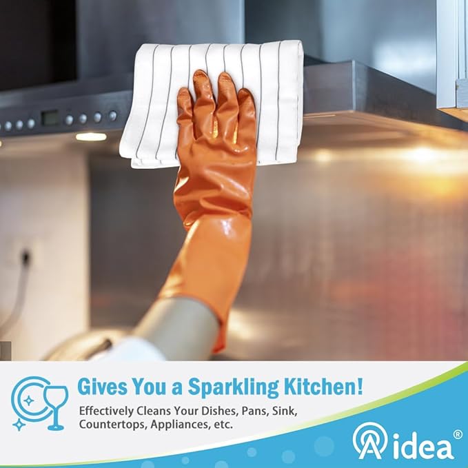 AIDEA Microfiber Kitchen Towels-8PK, Super Soft and Absorbent Dish Towels