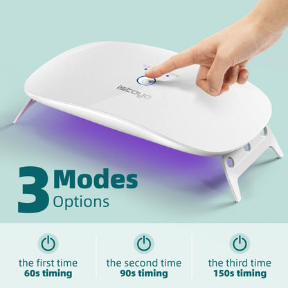 ISTOYO UV Light for Resin, Large Size Dual Wavelength and High Energy Value, UV Lamp for Curing Resin Molds, Jewelry Making, DIY Craft