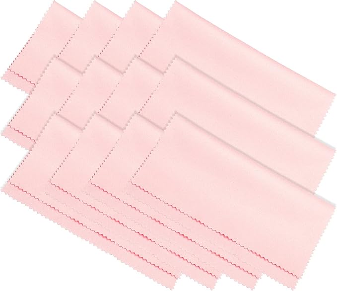 PATIKIL Eyeglass Microfiber Cleaning Cloth 7"x6", 12 Pack Glasses Cleaning