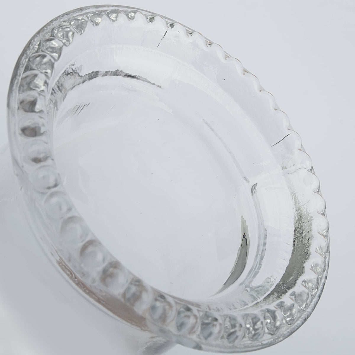 RAHATA Oil Lamp Chimney Hurricane Lamp Glass Replacement Clear 3 Inch Base for Kerosene Lamp Shade(Wave Style 1P)