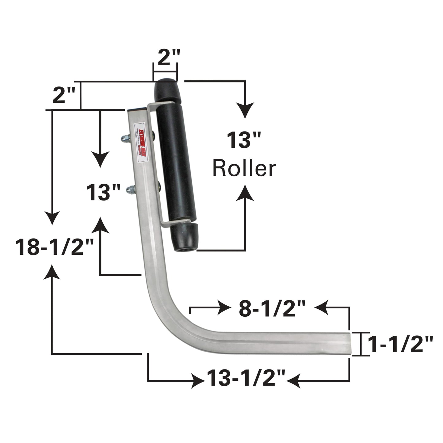Extreme Max 3005.3822 Heavy-Duty Roller Guide-On System