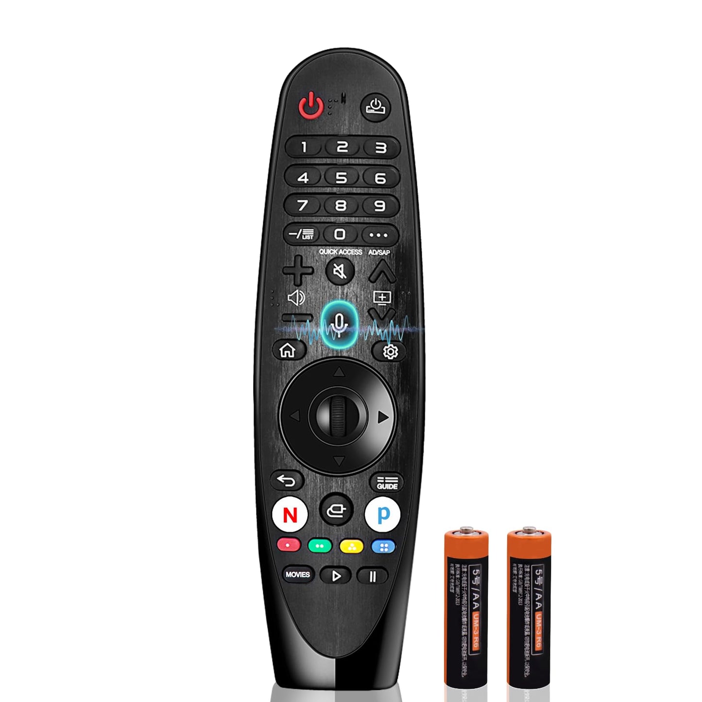 (Pack of 2) Replaced Remote Control Only for Roku TV Compatible with TCL Roku/for Hisense Roku/for Insignia Roku/for Onn Roku Smart TV (Not for Roku Stick and Box)