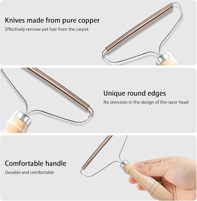 5 Pack Pet Hair Remover, Portable Dog Cat Hair Remover, Lint Remover, Reusable