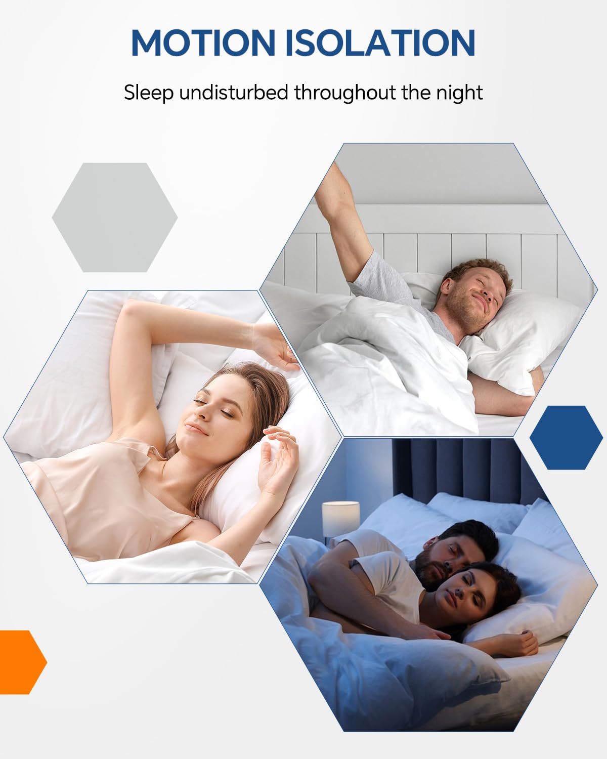BEDELITE King Dual Layer 4 Inch Memory Foam Mattress Topper, 2 Inch Soft Pillow Top Mattress Pad Cover and 2 Inch Gel Memory Foam for Pressure Relief, 2-in-1 Design for Comfort & Support