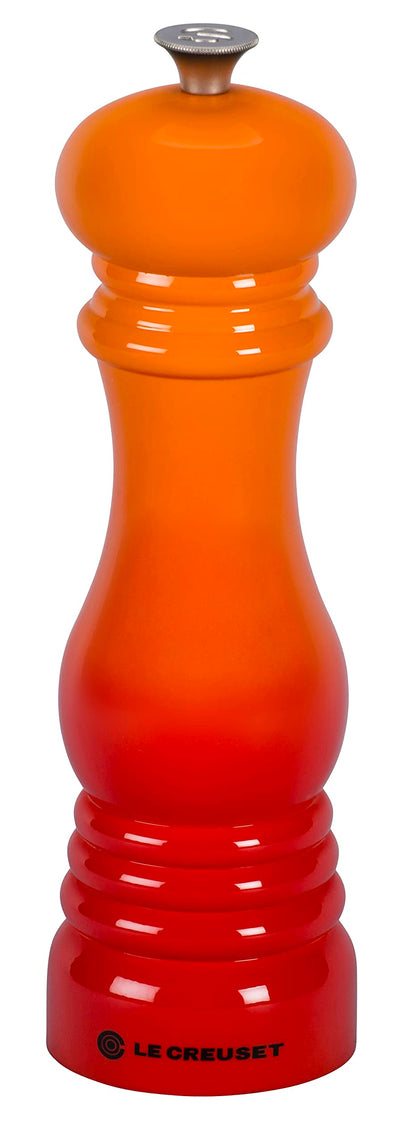 Le Creuset Classic Adjustable Salt Mill Grinder, Chip-resistant ABS Plastic, Anti-Corrosion, 40g, Volcanic, 96002000090000, Cerise