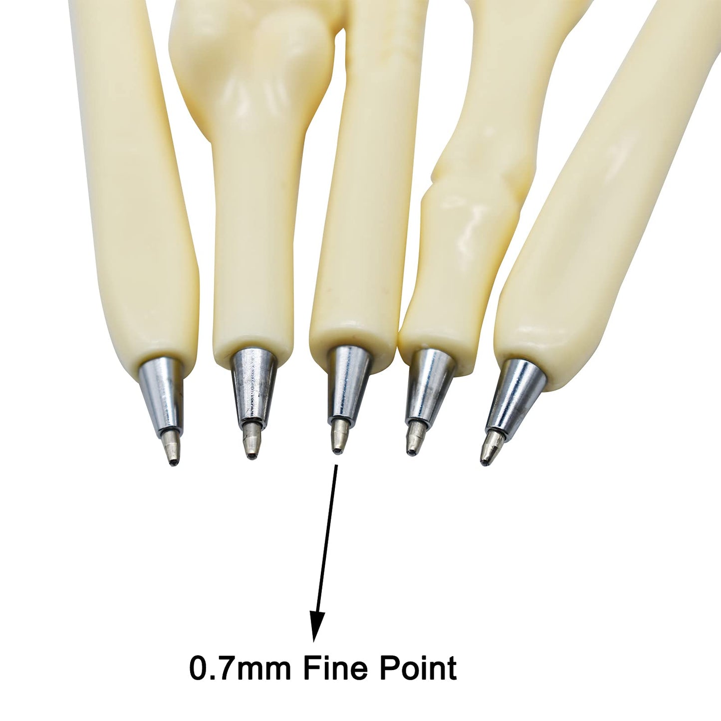 Maydahui 25 PCS Bone Ballpoint Pen Creative Novelty Pens Black Ink for Halloween Artist Doctot Nurse School Office Party