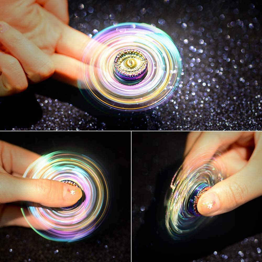 Phoenix Cool Fidget Hand Spinners Toy for Kids Adults, Dragon Finger Spinner Metal Focus Fingertip Gyro Stress Relief Hand Finger Spinner Desk Toy Christmas Birthday Gift (Rainbow)