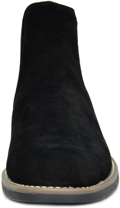 Bruno Marc Men's Suede Leather Chelsea Ankle Boots, Fashion, Walking and Comfort Casual Business Shoes,Size 8,Black,URBAN-06