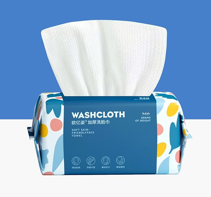 100 Count Disposable Face Towel, Thickening Ultra Soft Washcloths, Facial