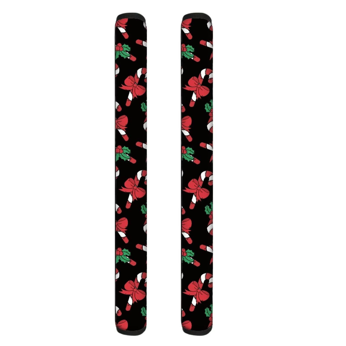 GLENLCWE Christmas Candy Print Refrigerator Door Handle Covers Protectors Kitchen Appliance Handles Kitchen Decor Protectors Anti-Static Stains Resistant,2PCs,Christmas Decorations