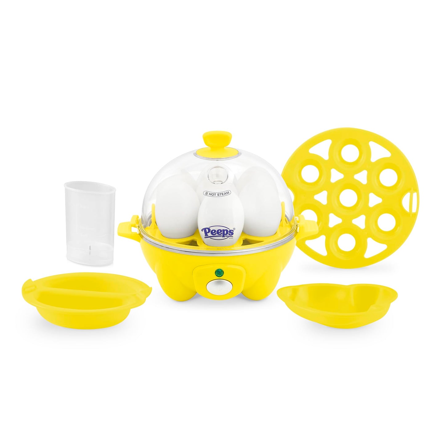 DASH Rapid Egg Cooker: 6 Egg Capacity Electric Egg Cooker for Hard Boiled Eggs, Poached Eggs, Scrambled Eggs, or Omelets with Auto Shut Off Feature - Aqua, 5.5 Inch (DEC005AQ)