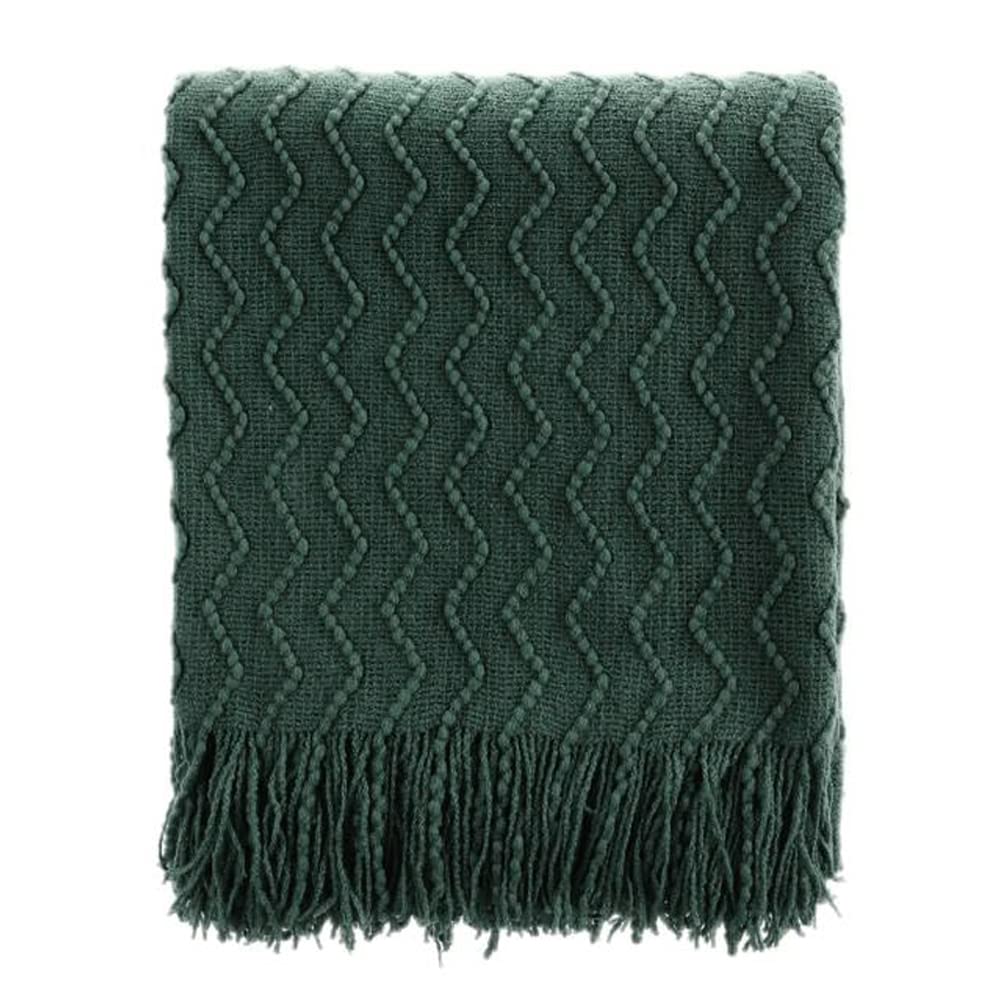 BATTILO HOME Christmas Green Throw Blanket for Couch, Forest Green Throw Blankets, Christmas Decorative Throw Blanket for Sofa Bed, Christmas Decor, 50"x60"