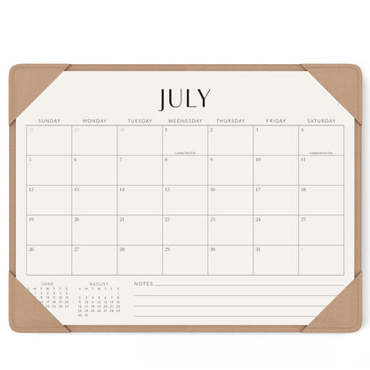 Jotsome Desk Calendar 2026-2027 with Desktop Mat, Desk Pad Calendar From Now to June 2027 14x10.5 inch, Desk Blotter Calendar for Home Office and School, Easy Planning, Gift for the Holidays, Apricot