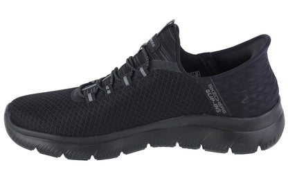 Skechers Men's Summits HIGH Range Slip-On, Black Mesh Trim Black, 10 UK