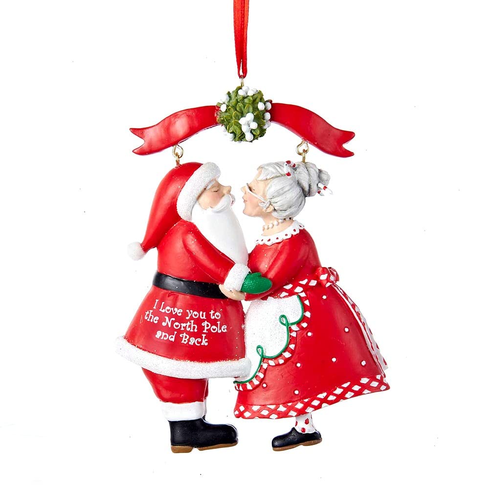 I Love You to the North Pole and Back Christmas Ornament 3.75"