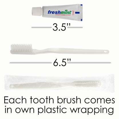Moda West 24 Kits - Bulk Case of Wholesale Deluxe Toiletries Bathroom Essentials Men, Women, Travel, Charity, Homeless Shelters - 9 Piece Kit, Travel-Ready, Donation Ready, Essential Hygiene Products