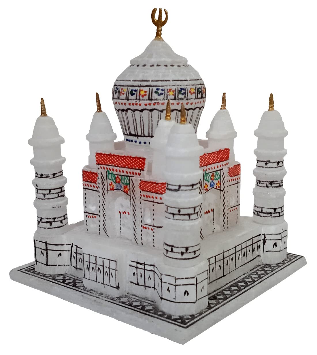 Purpledip Marble Taj Mahal: Symbol of Eternal Love, A Wonder of The Modern World (12014A)