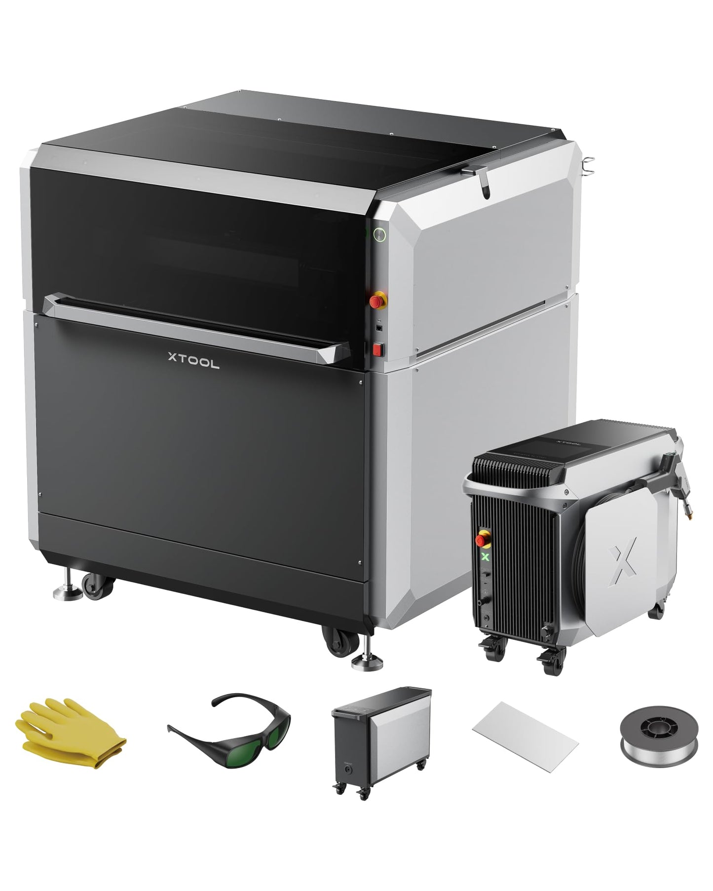 xTool MetalFab 1200w 4-in-1 Laser Welding Machine CNC Cutter Cleaner Engraver, 400mm/s Precise Cutting, 8X Faster Than TIG, 108+ presets, Cut 10mm Carbon Steel, Industrial Grade Laser Welder