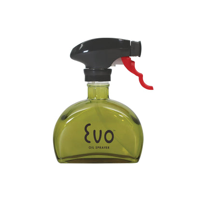 Evo Oil Sprayer Glass, Non-Aerosol for Olive, Cooking Oils, and Vinegars, Yellow, 6-Ounce Capacity